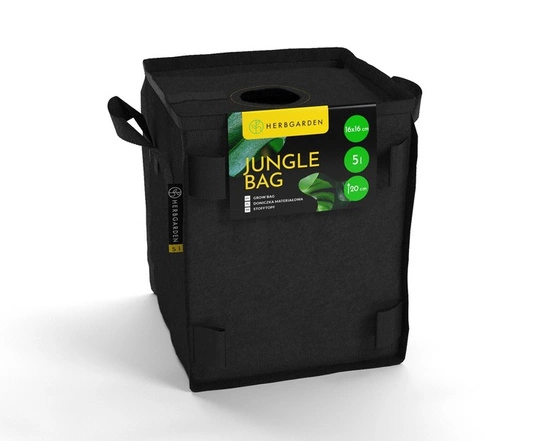 Herbgarden Jungle Bag Square 5L - doniczka materiałowa 16x16x20cm
